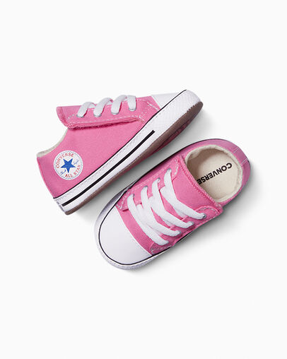 Pink / Beige White Converse Chuck Taylor All Star Cribster Kids' Canvas Shoes UK | C-07829549