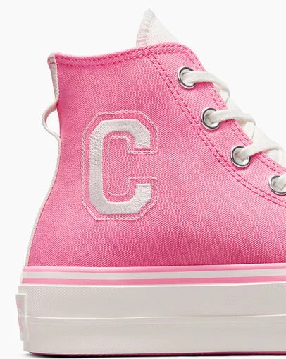 Pink / Pink Converse Chuck Taylor All Star Lift Women Platform Shoes UK | C-89206759