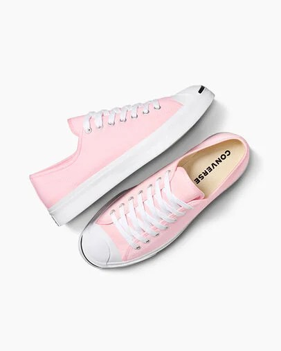 Pink / White / Black Converse Jack Purcell Women Tennis Shoes UK | C-84175329