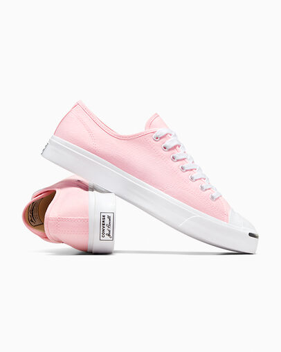 Pink / White / Black Converse Jack Purcell Women Tennis Shoes UK | C-84175329