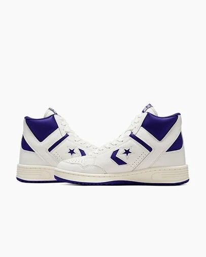 Purple / White Converse Weapon Men Basketball Shoes UK | C-26049789