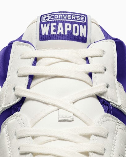 Purple / White Converse Weapon Men Basketball Shoes UK | C-26049789