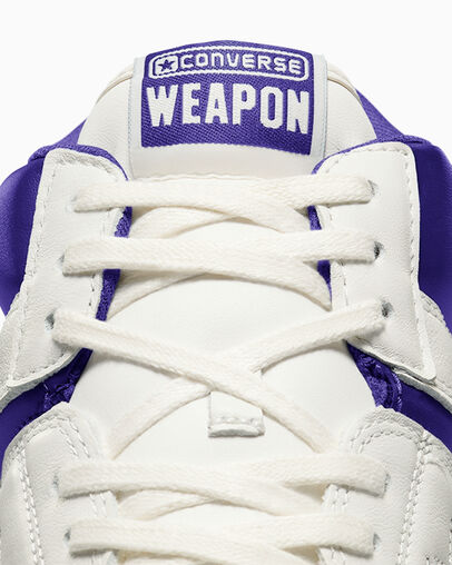 Purple / White Converse Weapon Women Boots UK | C-05436989