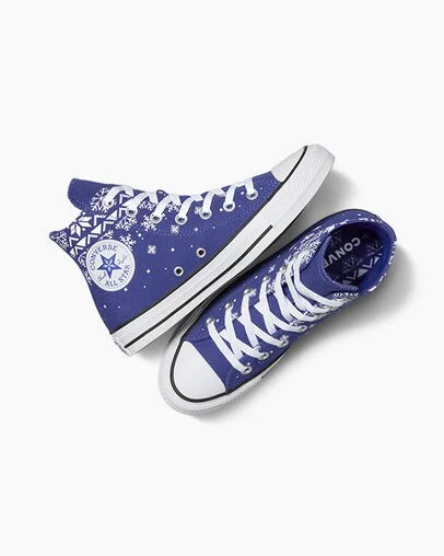 Purple / White / Black Converse Chuck Taylor All Star Men Sneakers UK | C-04385619