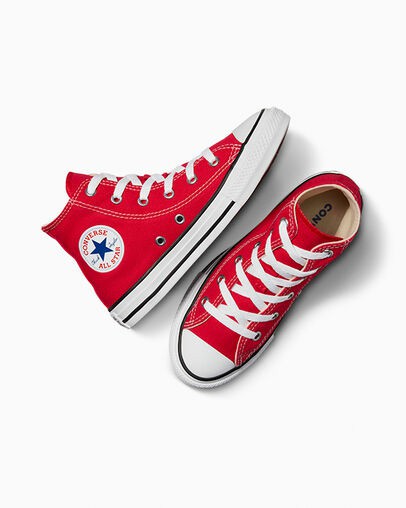 Red Converse Chuck Taylor All Star Classic Kids' Sneakers UK | C-90471569