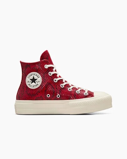 Red Converse Chuck Taylor All Star Lift Women Platform Shoes UK | C-01436289