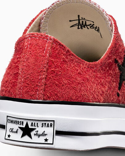 Red Converse Converse x Stüssy Chuck 70 Men Sneakers UK | C-08139769