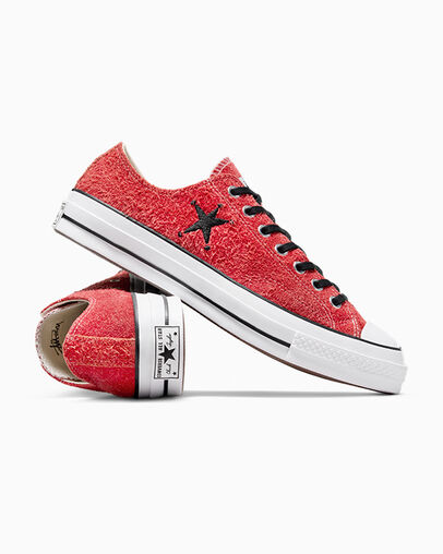 Red Converse Converse x Stüssy Chuck 70 Men Sneakers UK | C-08139769