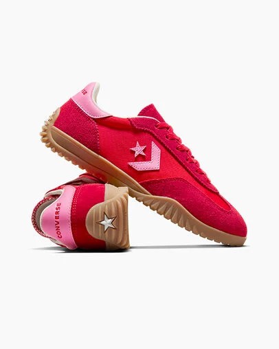 Red / Pink Converse Run Star Men Trainers UK | C-46513879