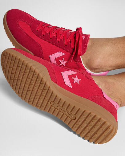 Red / Pink Converse Run Star Women Trainers UK | C-41326989