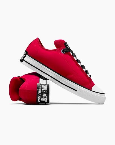 Red / White / Black Converse Chuck Taylor Puff Men Tennis Shoes UK | C-98026519