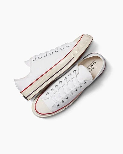 White Converse Chuck 70 Canvas Men Sneakers UK | C-92465079