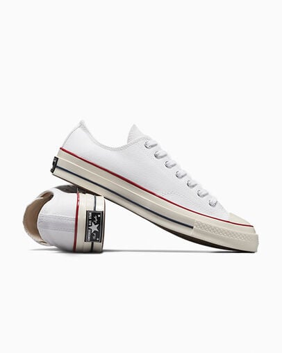 White Converse Chuck 70 Canvas Men Sneakers UK | C-92465079