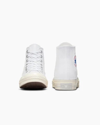 White Converse Chuck 70 Leather Men Sneakers UK | C-57320949