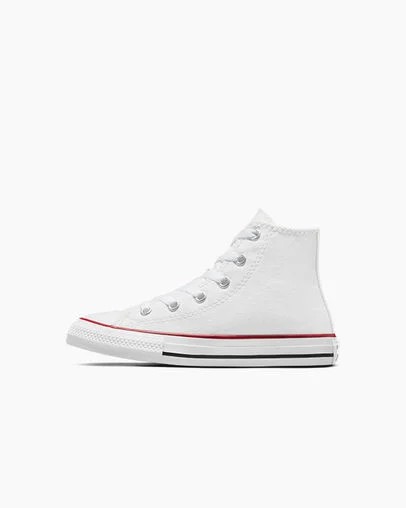 White Converse Chuck Taylor All Star Classic Kids' Sneakers UK | C-10849379