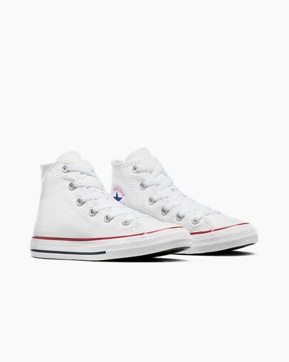 White Converse Chuck Taylor All Star Classic Kids' Sneakers UK | C-10849379