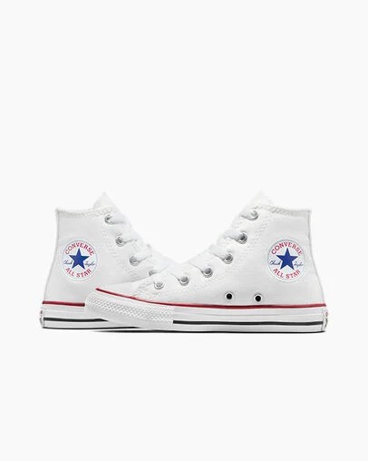 White Converse Chuck Taylor All Star Classic Kids' Sneakers UK | C-10849379