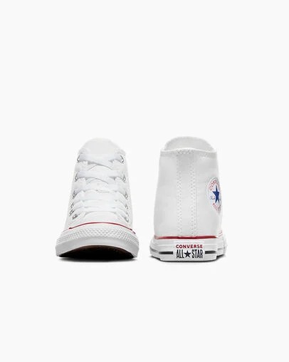 White Converse Chuck Taylor All Star Classic Kids' Sneakers UK | C-10849379