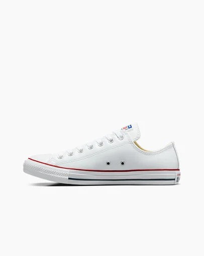 White Converse Chuck Taylor All Star Leather Men Tennis Shoes UK | C-56179209