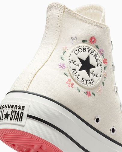 White Converse Chuck Taylor All Star Lift Women Platform Shoes UK | C-48716059