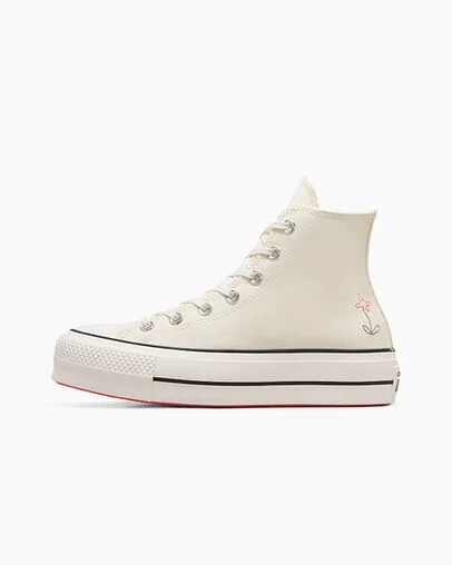 White Converse Chuck Taylor All Star Lift Women Platform Shoes UK | C-48716059