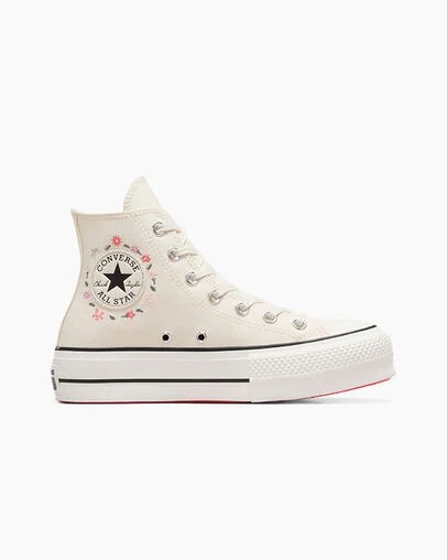 White Converse Chuck Taylor All Star Lift Women Platform Shoes UK | C-48716059