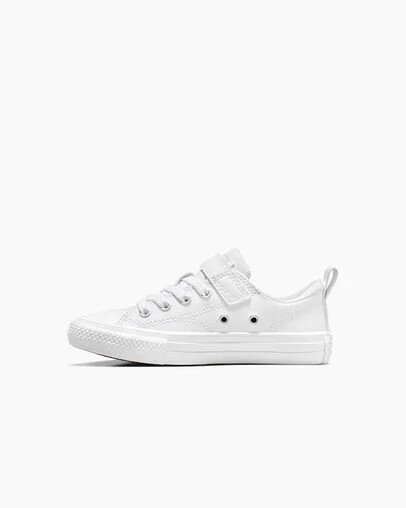 White Converse Chuck Taylor All Star Malden Street Leather Kids' Sneakers UK | C-50367489