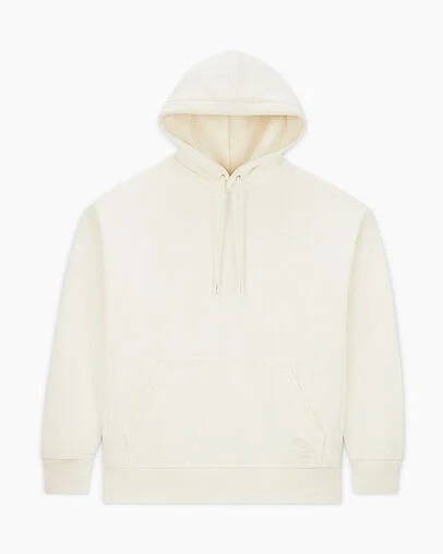 White Converse Gold Standard Loose-Fit Women Hoodie UK | C-50491389