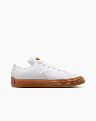 White Converse One Star Puff Men Tennis Shoes UK | C-30897419