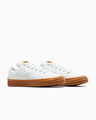 White Converse One Star Puff Men Tennis Shoes UK | C-30897419