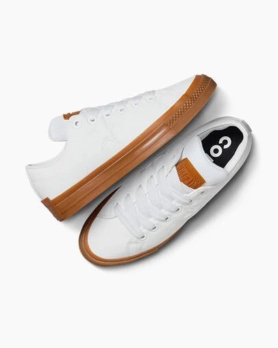 White Converse One Star Puff Men Tennis Shoes UK | C-30897419