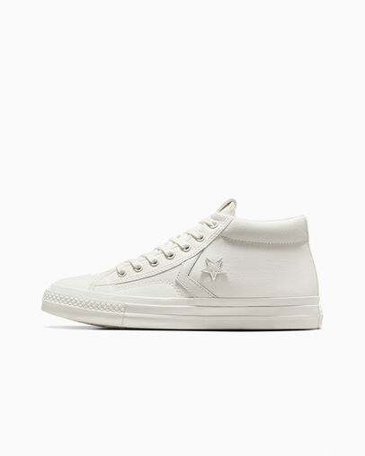 White Converse Star Player 76 Women Boots UK | C-06857329