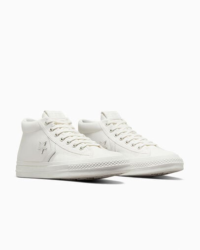 White Converse Star Player 76 Women Boots UK | C-06857329