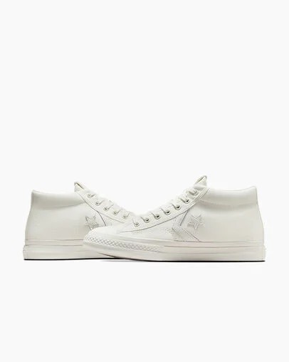 White Converse Star Player 76 Women Boots UK | C-06857329