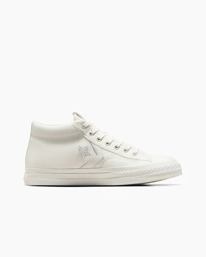 White Converse Star Player 76 Women Boots UK | C-06857329