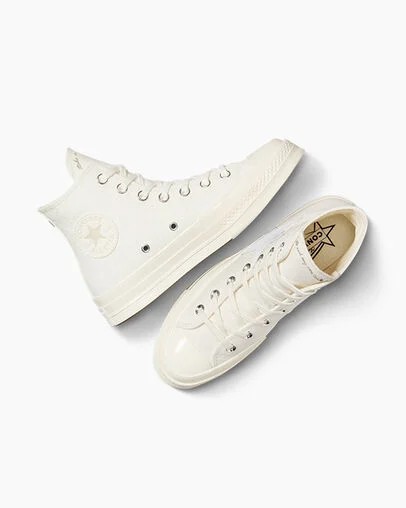 White / Beige Converse Chuck 70 Stars Men Sneakers UK | C-94860719