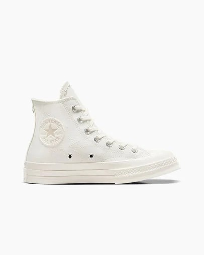 White / Beige Converse Chuck 70 Stars Men Sneakers UK | C-94860719