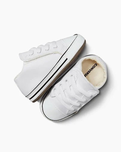 White / Beige White Converse Chuck Taylor All Star Cribster Kids' Canvas Shoes UK | C-20345769