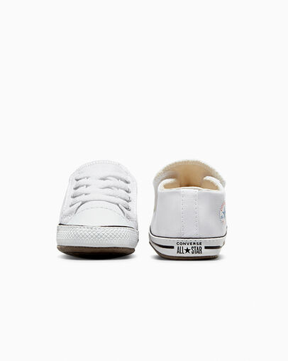 White / Beige White Converse Chuck Taylor All Star Cribster Kids' Canvas Shoes UK | C-20345769