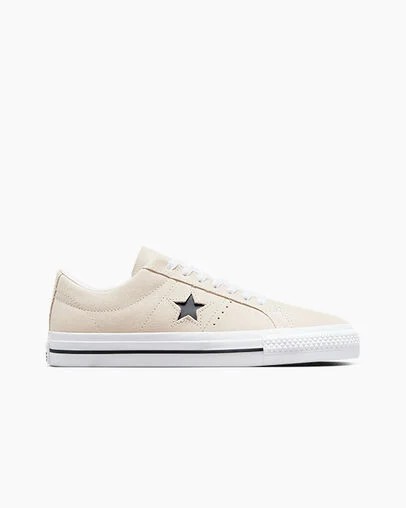 White / Black Converse CONS One Star Pro Suede Women Skate Shoes UK | C-39164289