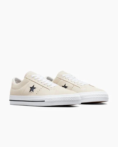 White / Black Converse CONS One Star Pro Suede Men Skate Shoes UK | C-27358099