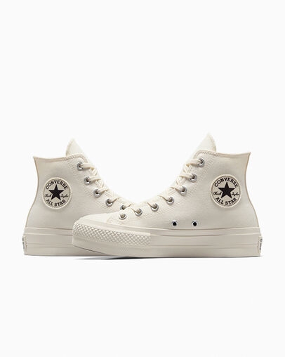 White / Black Converse Chuck Taylor All Star Lift Women Platform Shoes UK | C-98715049