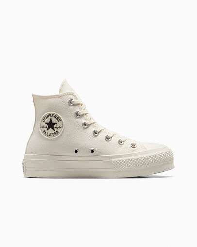 White / Black Converse Chuck Taylor All Star Lift Women Platform Shoes UK | C-98715049