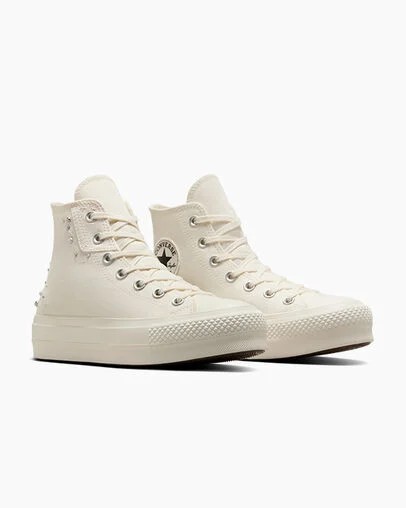 White / Black Converse Chuck Taylor All Star Lift Women Platform Shoes UK | C-75340299