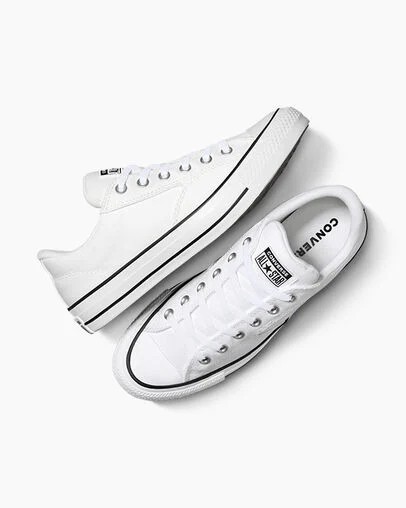 White / Black Converse Chuck Taylor All Star Malden Street Men Tennis Shoes UK | C-21653879