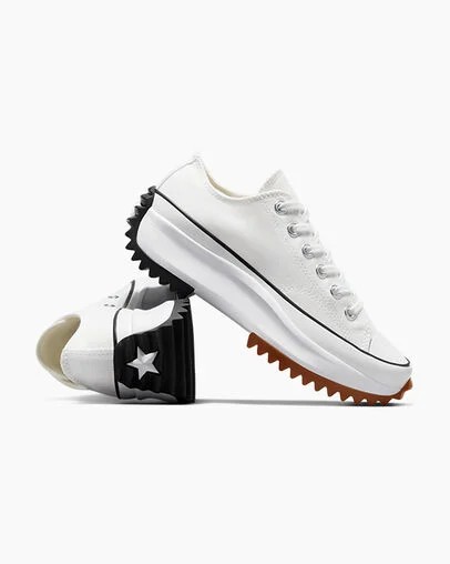 White / Black Converse Run Star Hike Men Platform Shoes UK | C-86254979