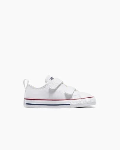 White / Dark Red / Navy Converse Chuck Taylor All Star 2V Kids\' Canvas Shoes UK | C-08326719