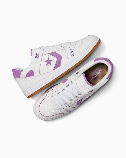 White / Fuchsia Converse CONS AS-1 Pro Chameleon Men Skate Shoes UK | C-25684179