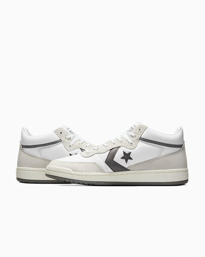 White / Grey Converse CONS Fastbreak Pro Suede Nylon Women Skate Shoes UK | C-91620439