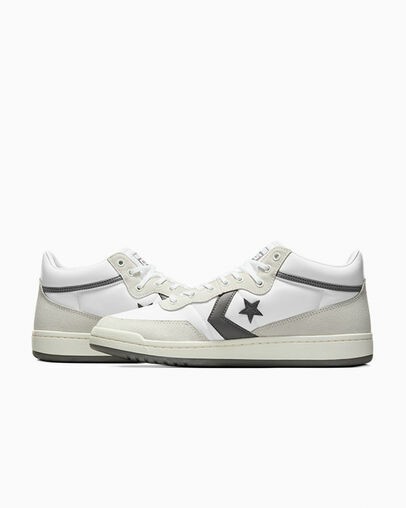 White / Grey Converse CONS Fastbreak Pro Suede Nylon Men Skate Shoes UK | C-83460919